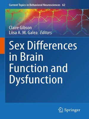 cover image of Sex Differences in Brain Function and Dysfunction